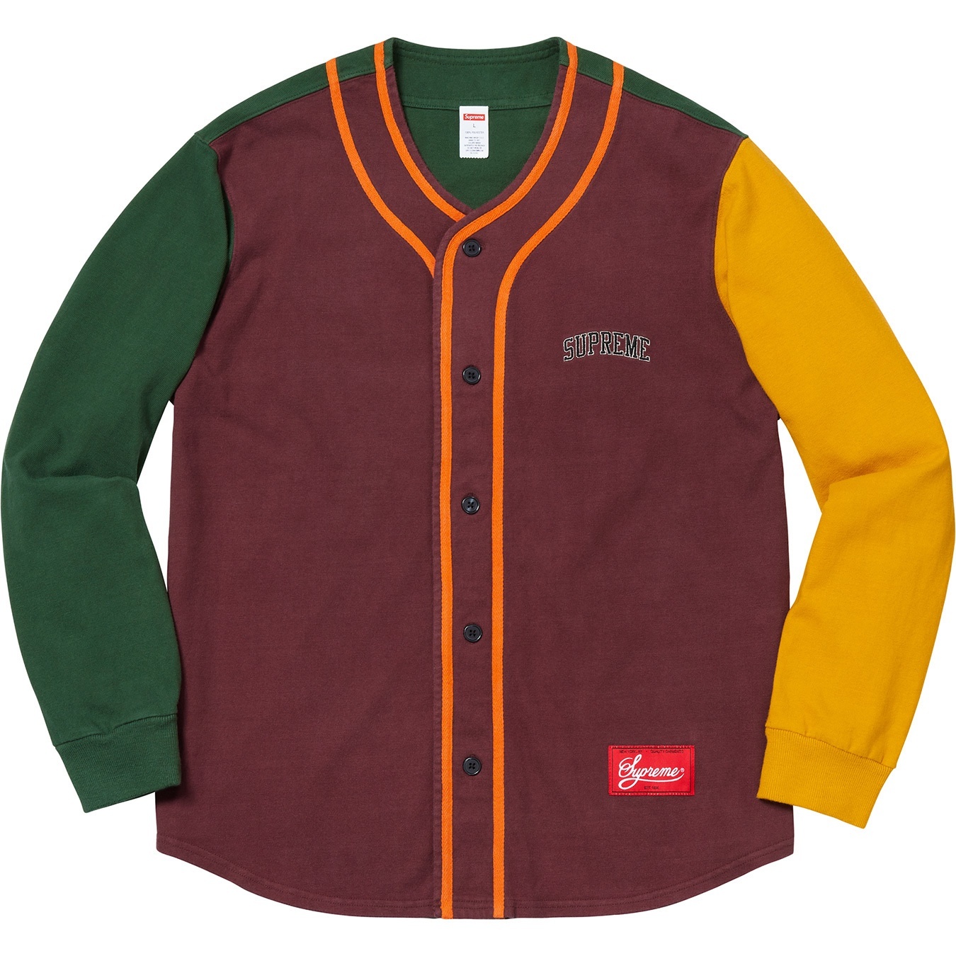 Color Blocked Baseball Top view 3